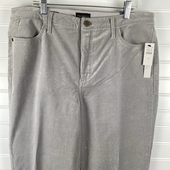 Talbots NWT Flawless Jeans Women's 12 Slim Ankle Gray Stretch Denim High Rise - Picture 5 of 10